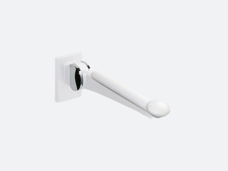 Folding support handle in the colour white