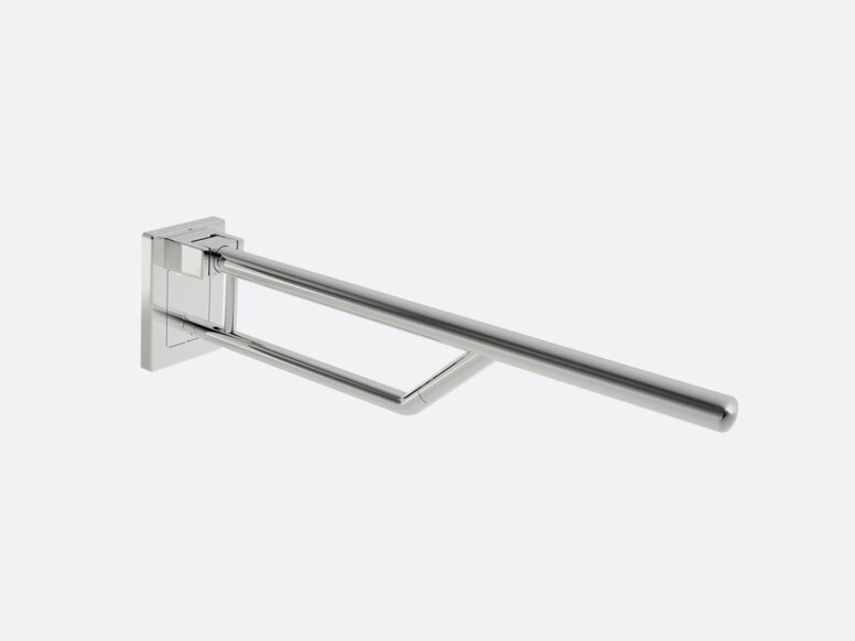 Hinged support rail